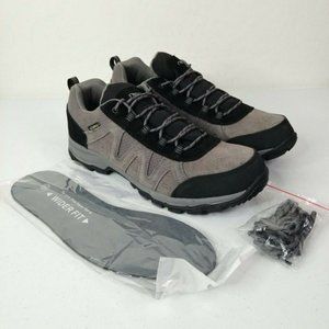 Riemot Waterproof Hiking Shoes Grey Black Lightweight Running  Men 13
